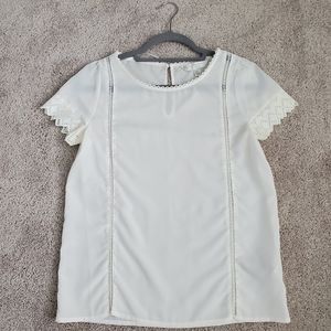 LC Lauren Conrad Cream Top
